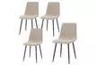 Lot de 4 chaises "Apolo", coloris au choix, livraison offerte - Second Medium