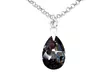Ah! Jewellery 1 ou 2 colliers en argent sterling avec cristaux en forme de poire Swarovski® - Second Medium