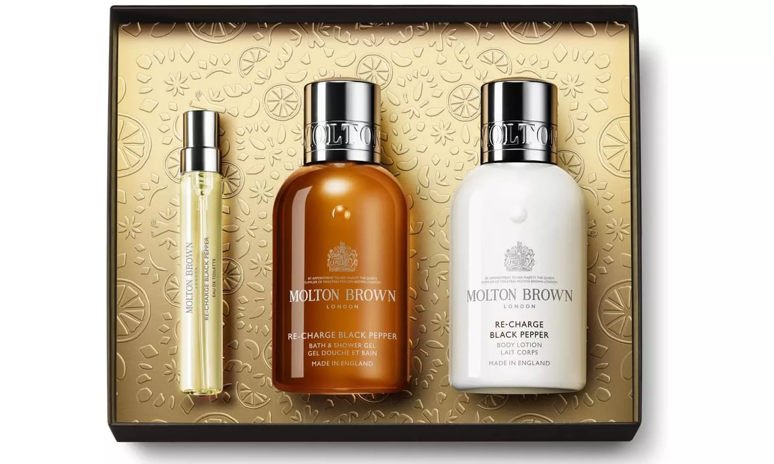 Molton Brown Re-charge Black Pepper Travel Trio Gift Set - Primary Image