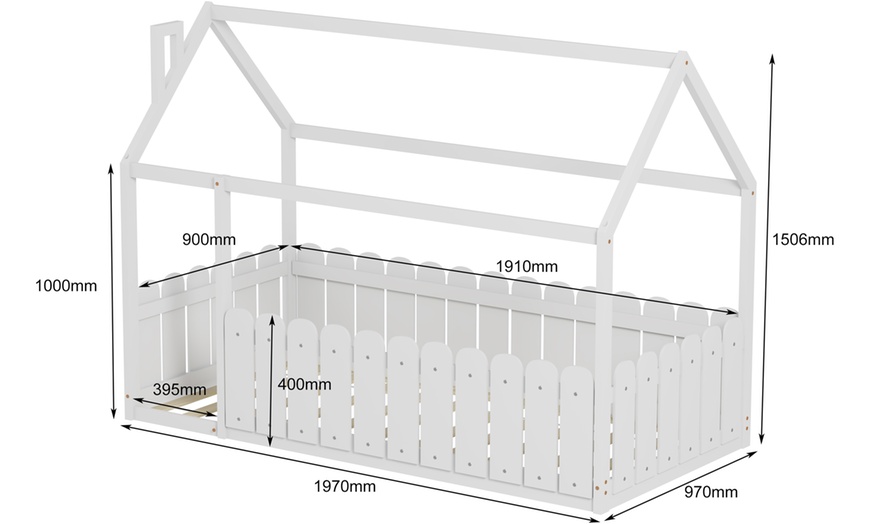 Image 11: Lit cabane "Calinou" en bois