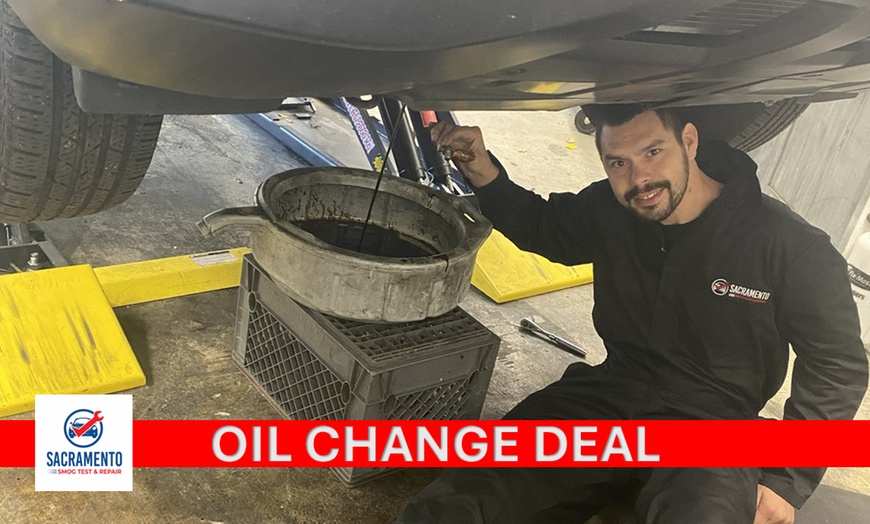 Image 3: Full Synthetic Oil Change with Filter (Up to 5 Quarts), Fluids & More