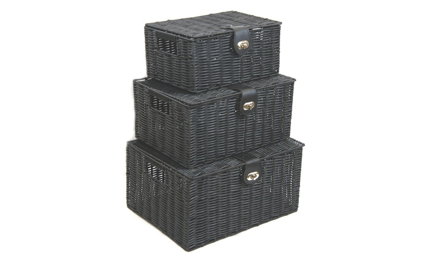 Image 6: Woven Storage Box with Lid