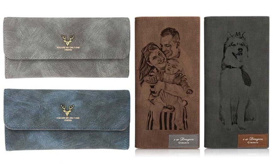 Image 9: One or Two Personalized Women's Wallets from Justyling