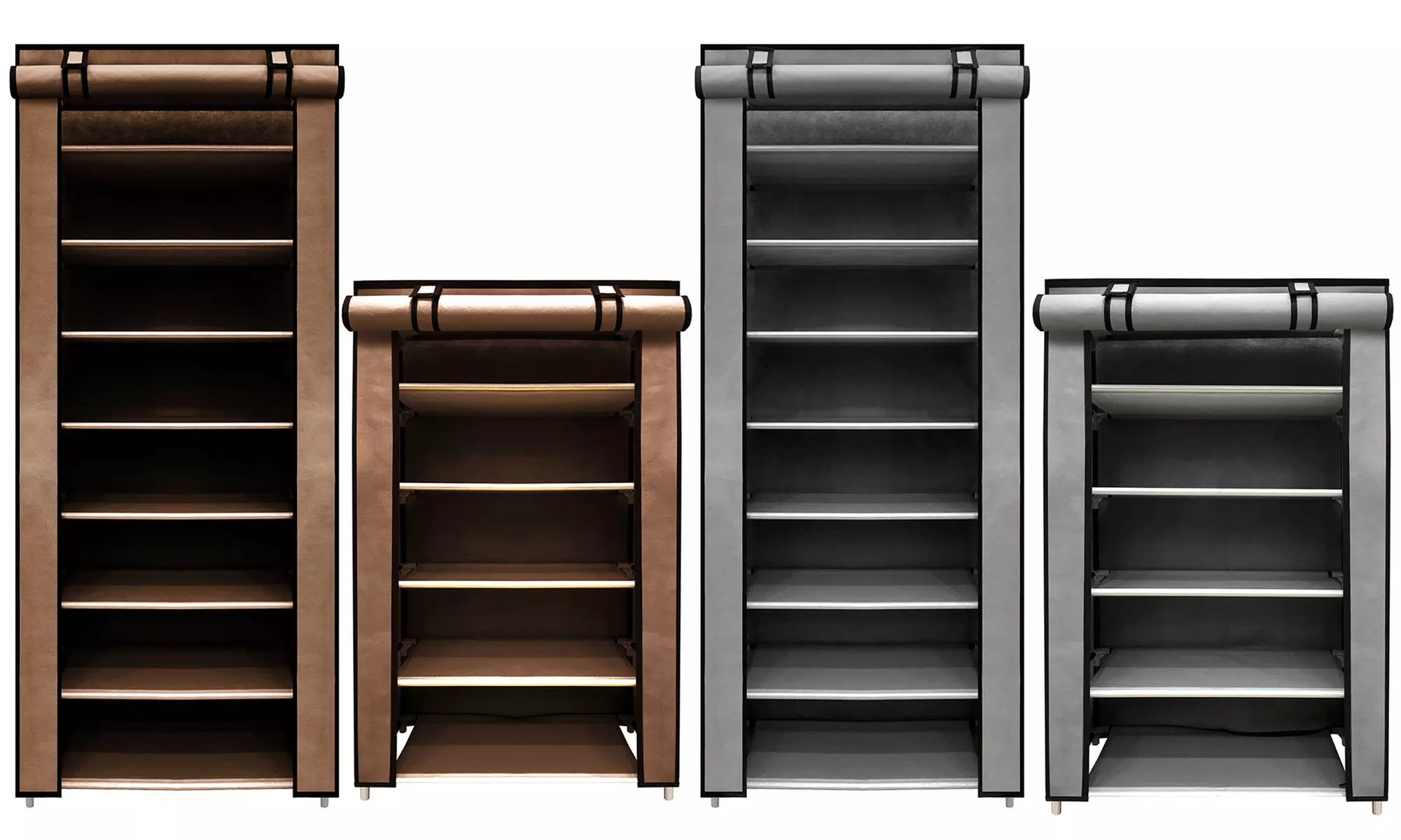 Shoe Rack with Cover for 15 or 30 Pairs - Primary Image