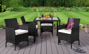 Rattan Four-Seater Dining Set