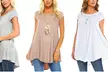 Isaac Liev Essentials Women's Short Sleeve Swing Tunic Top (3-Pack) - Second Medium