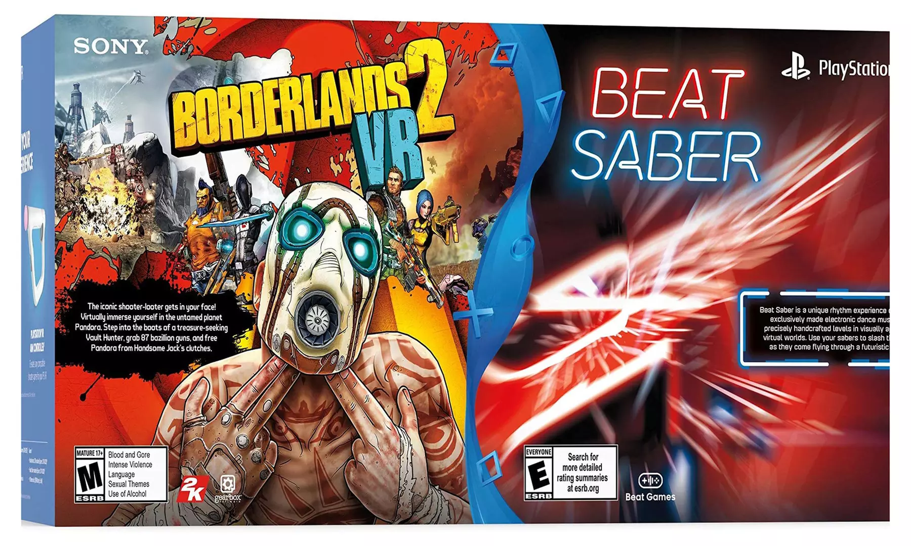 Sony PlayStation VR Headset with Borderlands 2 and Beat Saber Bundle - Second Medium