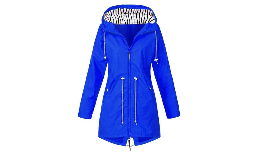 Image 8: Long Lightweight Raincoat