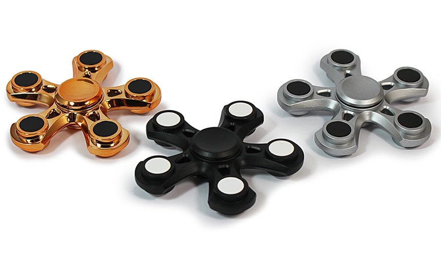 Image 2: Five-Spoke Fidget Finger Spinner