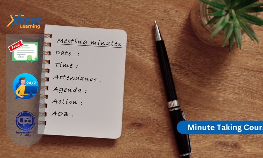 Image 1: Minute Taking Course from Xpert Learning 