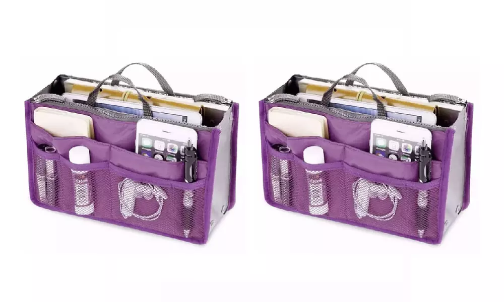 1 o 2 borse organizer da viaggio per cosmetici