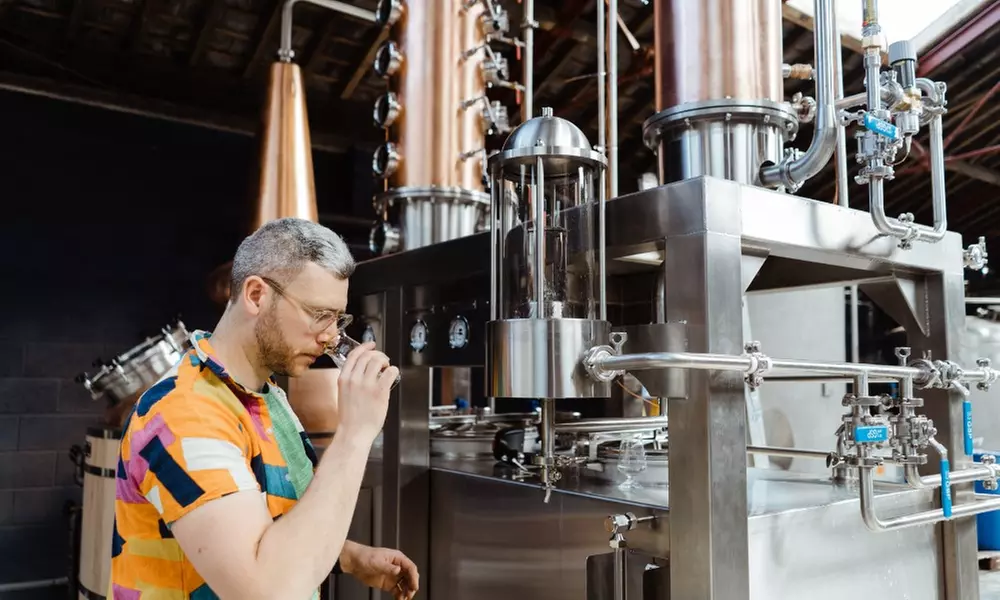 Distillery Tour, Welcome Cocktail, and Tasting at Dropworks Distillery