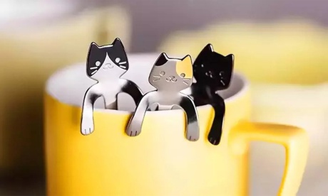 Lot de cuillères chatons