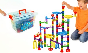  162-Piece Marble Run Building Set with Storage Tub 