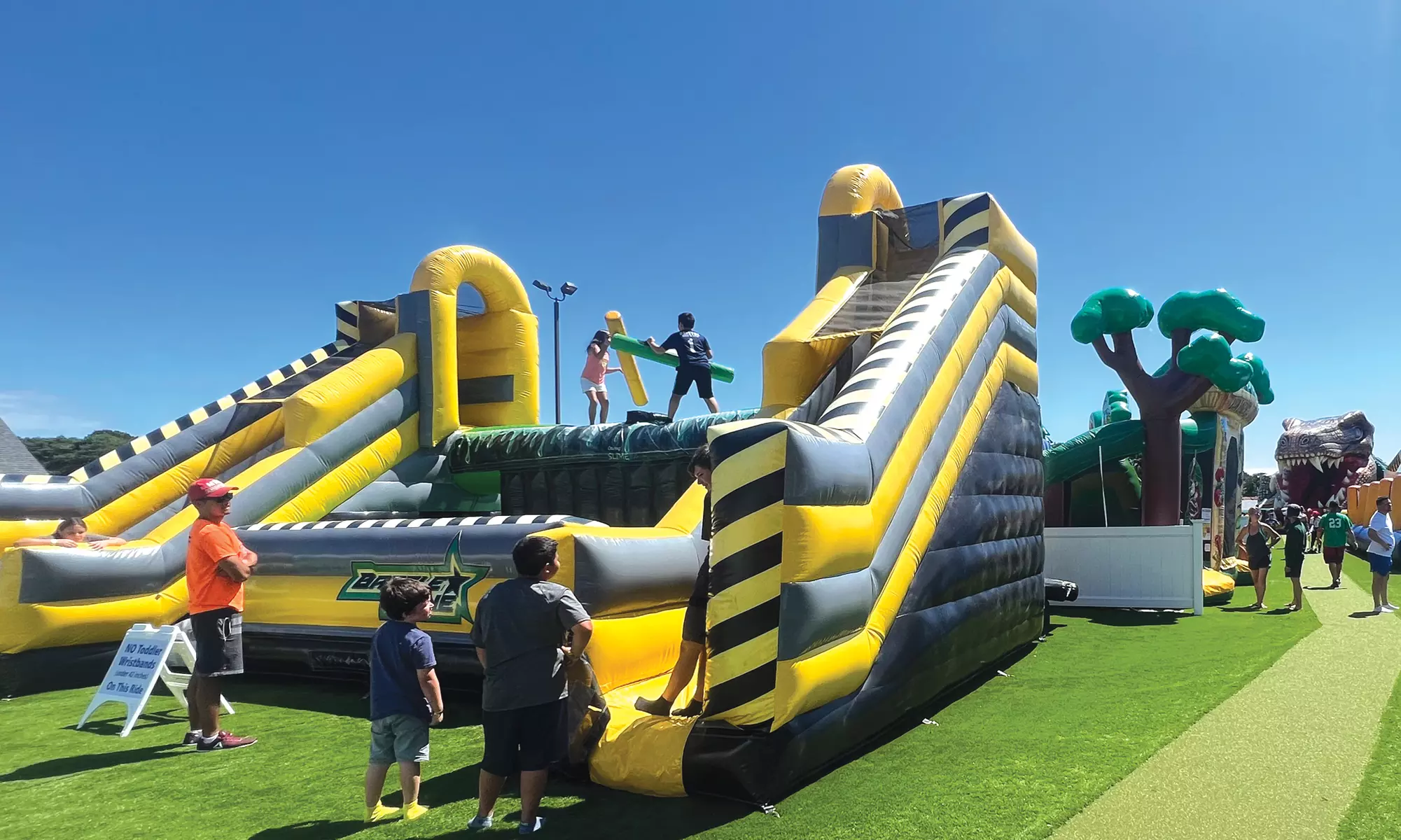 Water Park and Inflatable Park Combo Ticket with Flow Rider Surfing and Mini Golf Pass at Wicked Waves