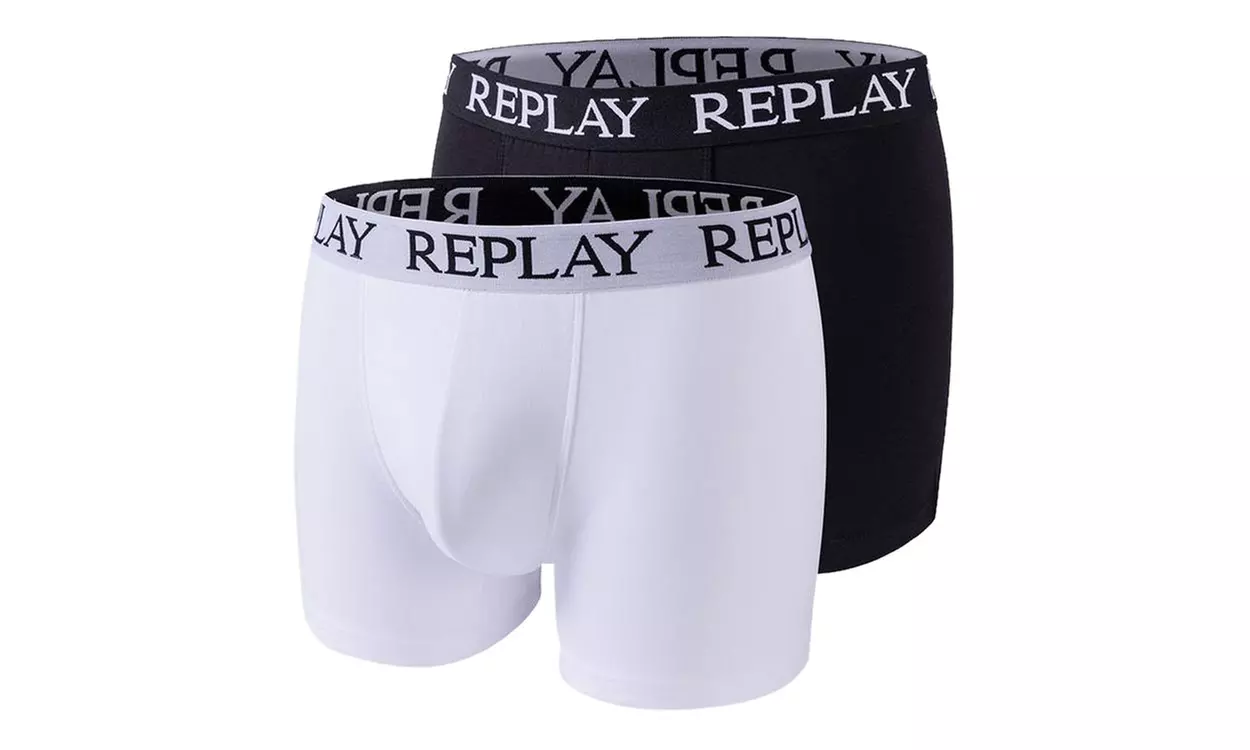 Pack de 2 Boxers Homme de la marque Replay - Second Medium