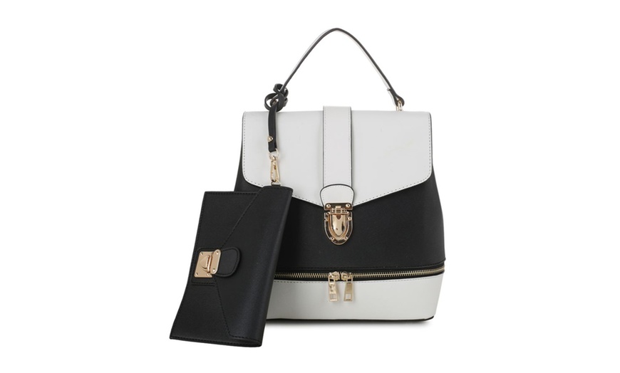 Image 11: Epic Chic MKII Convertible Fashion Backpack with Wristlet