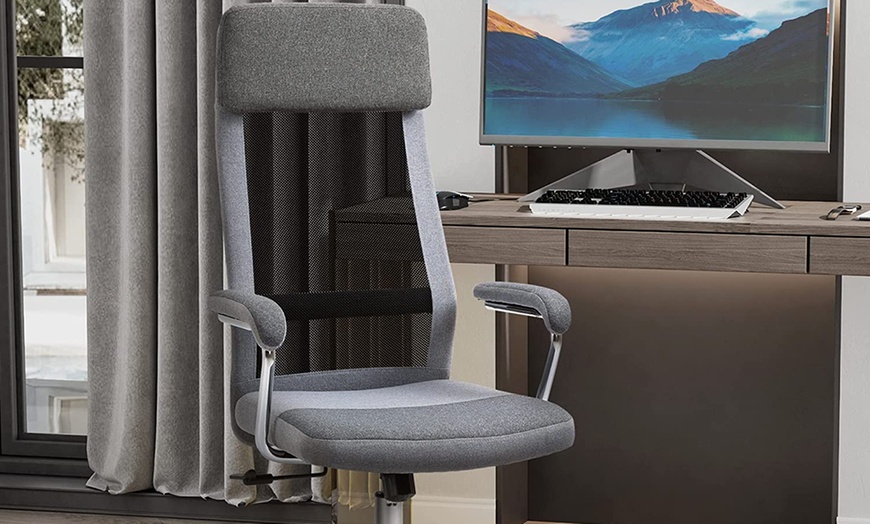 Image 2: Vinsetto Grey Office Chair