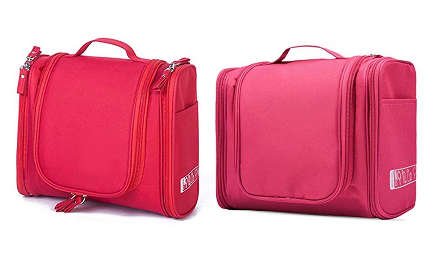 Image 33: One or Two Multi-Compartment Waterproof Toiletry Bags