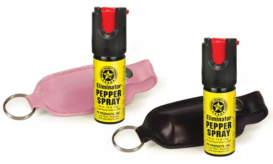 Pepper Spray Canister with Soft Case and Keyring - Primary Image