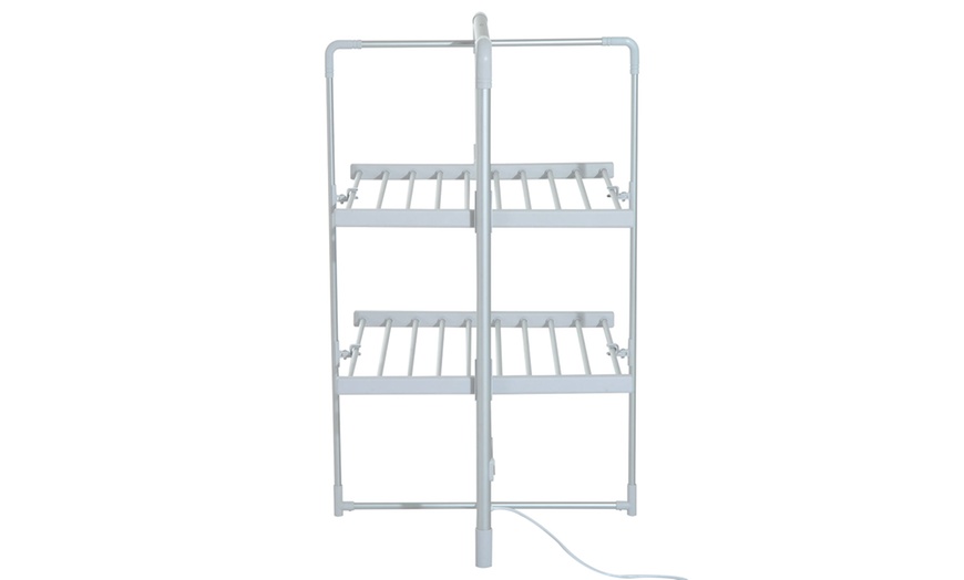 Image 4: Heated Two-Tier Clothes Airer