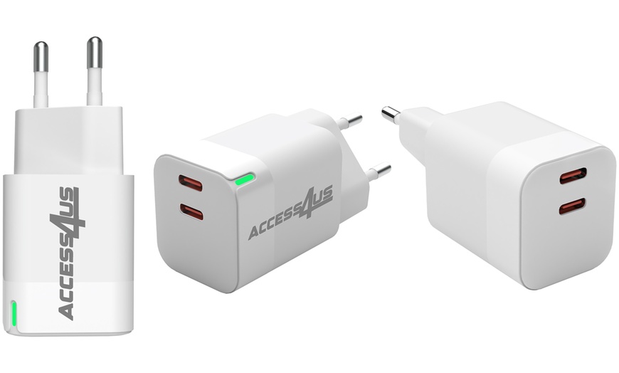 Image 1: Chargeur double USB-C et USB-A en option