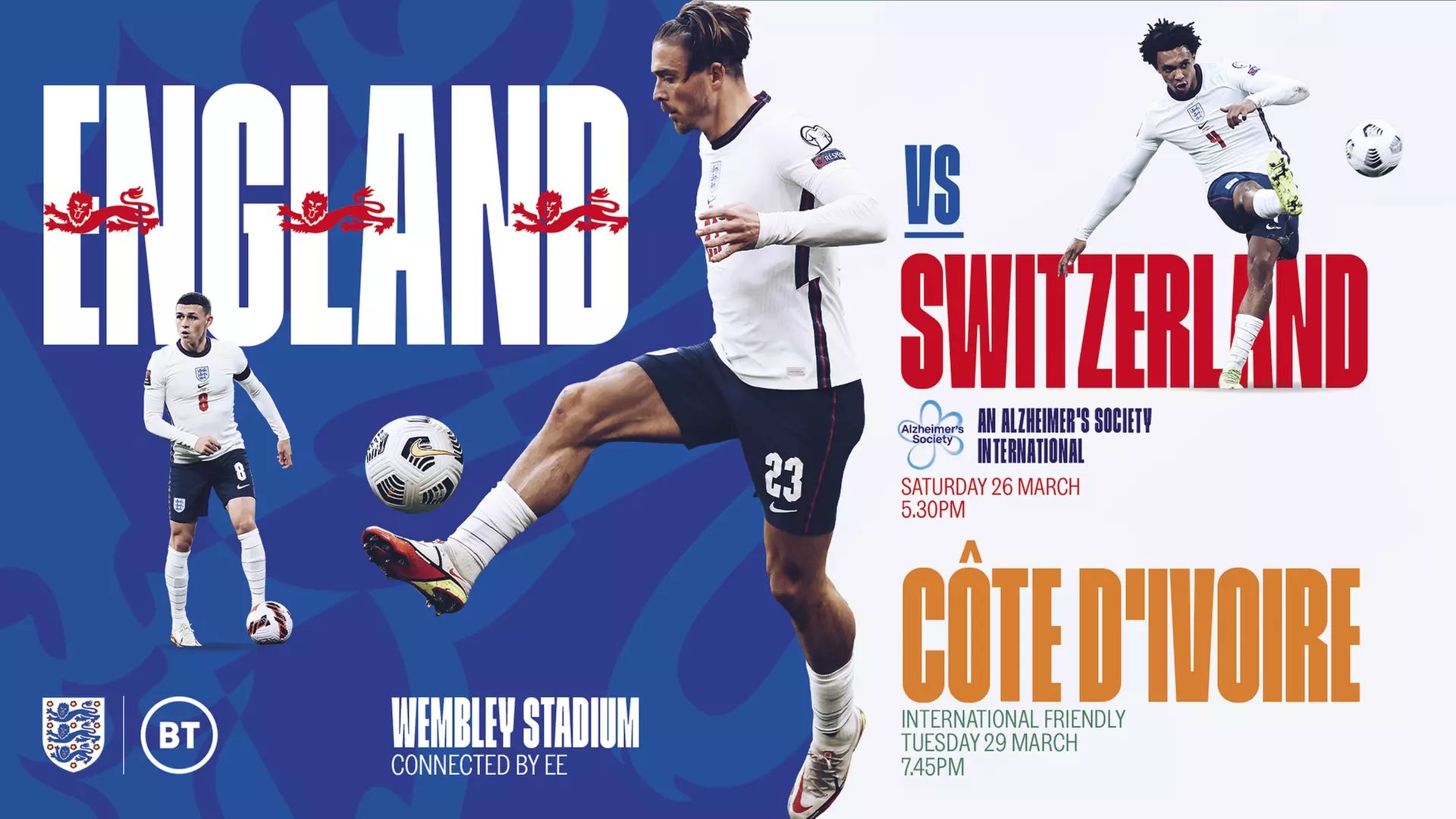 OFFER ENDS MIDNIGHT: England v Côte d'Ivoire (Ivory Coast), 29 March, Wembley Stadium (Up to 50% Off) - Primary Image
