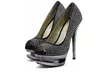 Peep-toe Double Platform Crystal High Heel Shoes in Choice of Colour and Size With Free Delivery - Image 6