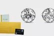 Pendientes de diamantes, Grado A++ 0.5 Crt Brilliant Cut Moissanite Lab Created Diamond Earrings con o sin caja regalo - Second Medium