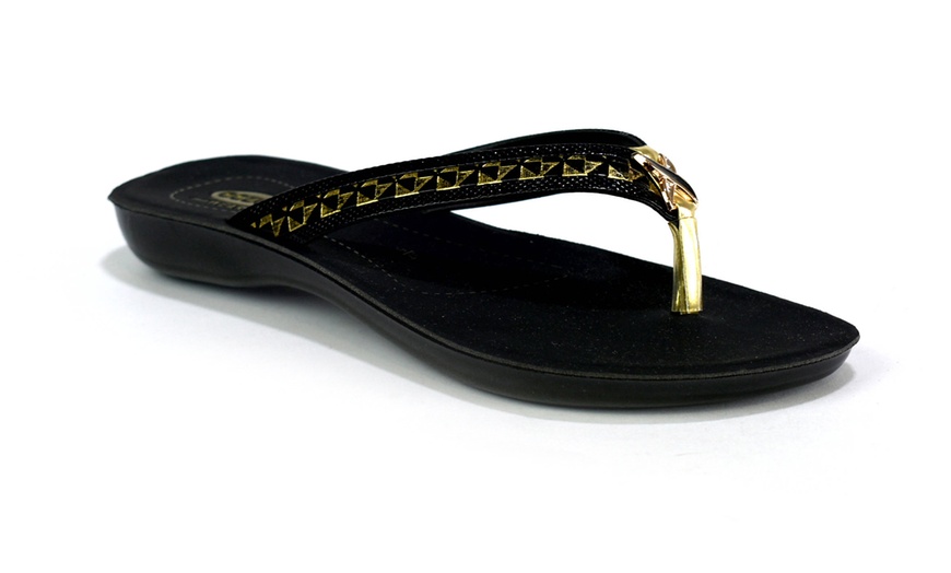 Image 12: Women's Toe Post Sandals