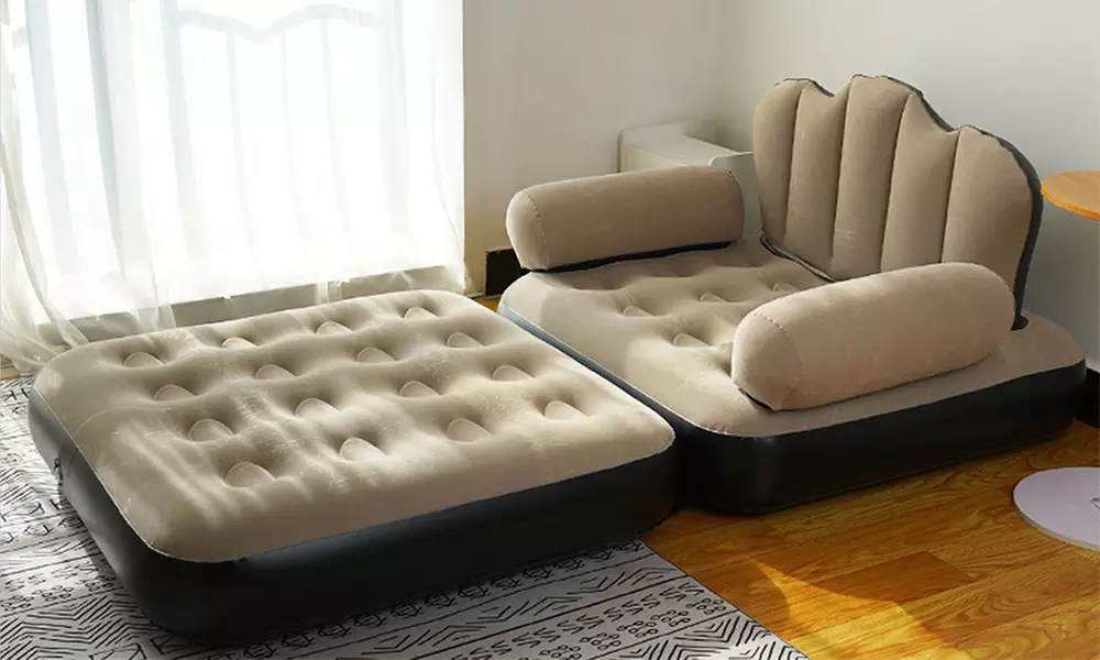 Poltrona gonfiabile con poggiapiedi, con spedizione gratuita - Primary Image