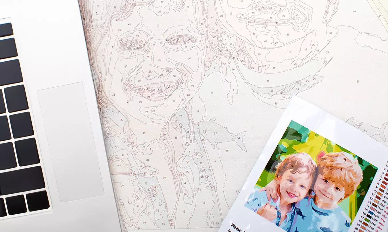 Malen nach Zahlen – eigenes Bild