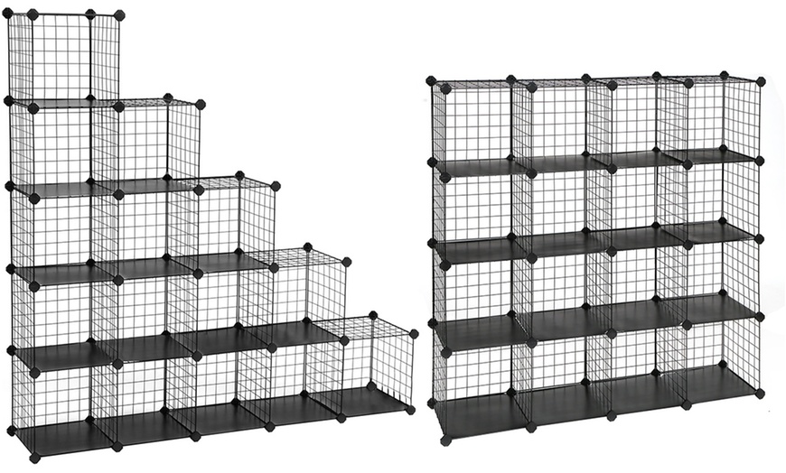 Image 7: Songmics Gitter-Steckregal