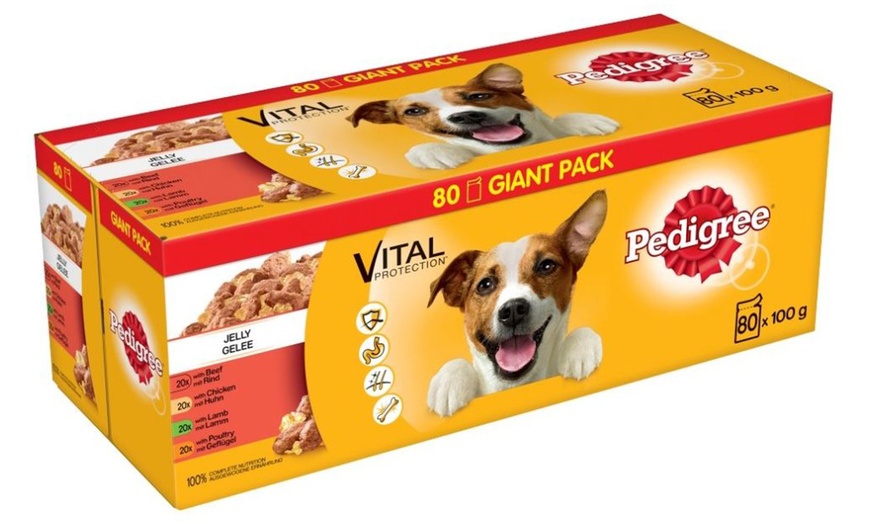 Image 1: 80 Pedigree Mixed Food Pouches