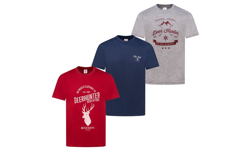 Image 5: Three-Pack of Men's Printed T-Shirts