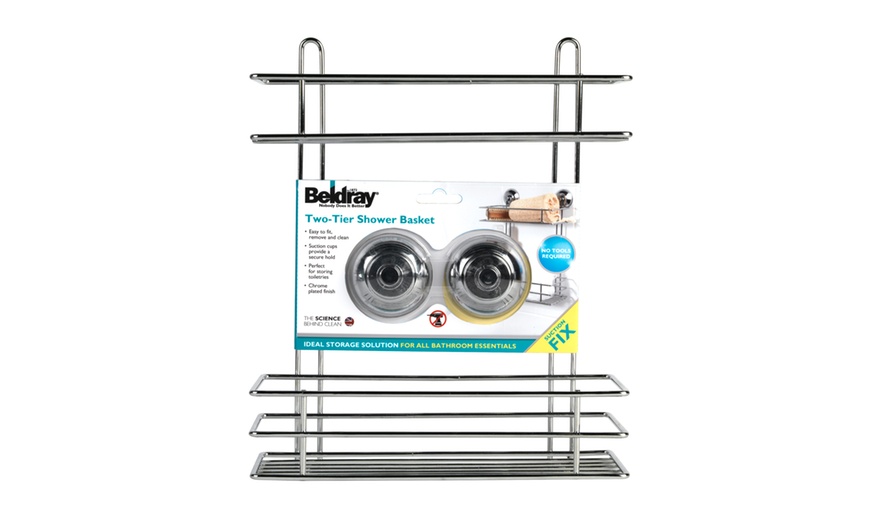 Image 6: Beldray Suction Shower Caddies