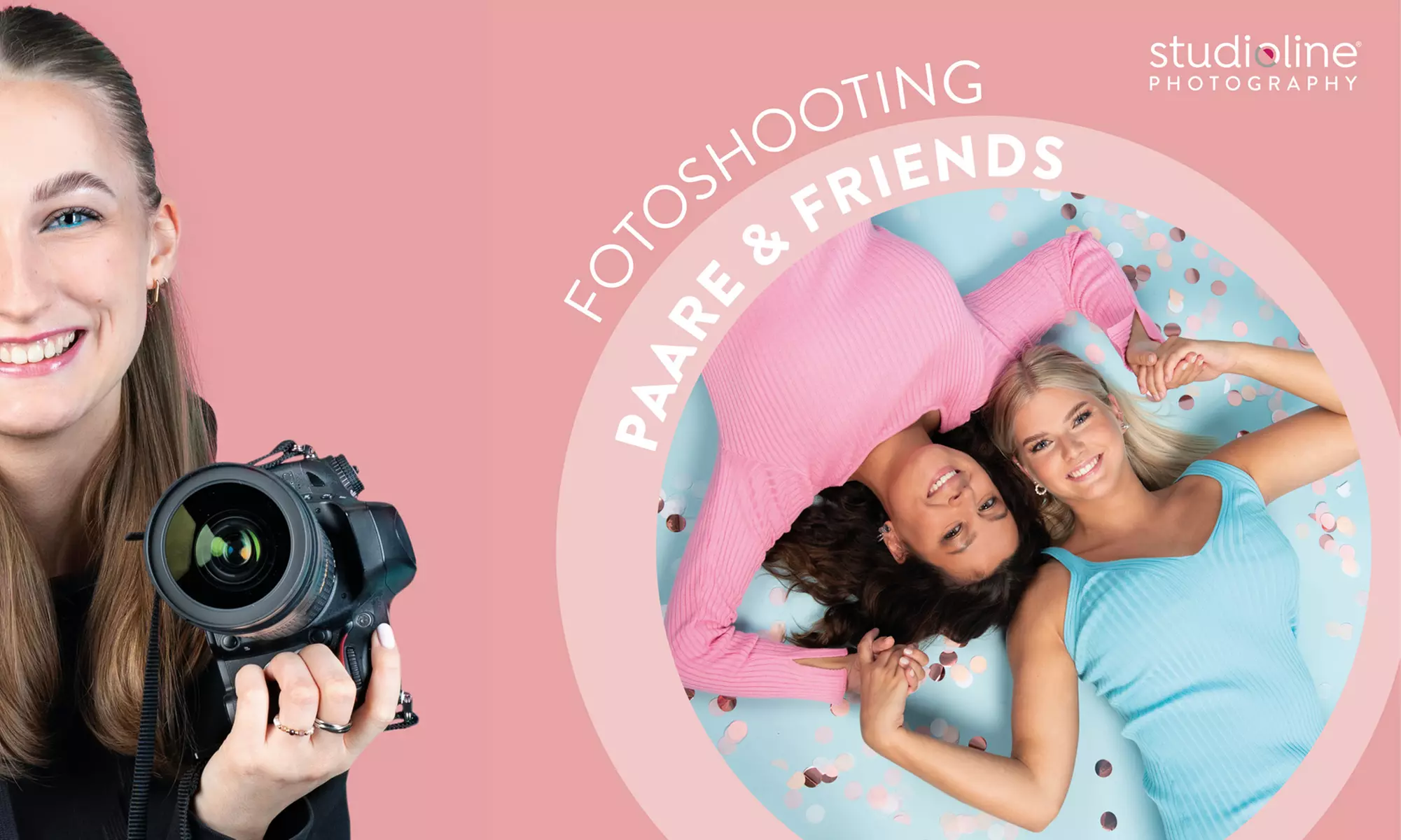 60 Min. studioline PHOTOGRAPHY Fotoshooting Erlebnis + Goldcard