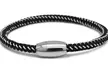 Men's Braided Cable Wire Magnetic Clasp Bracelet
 - Second Medium