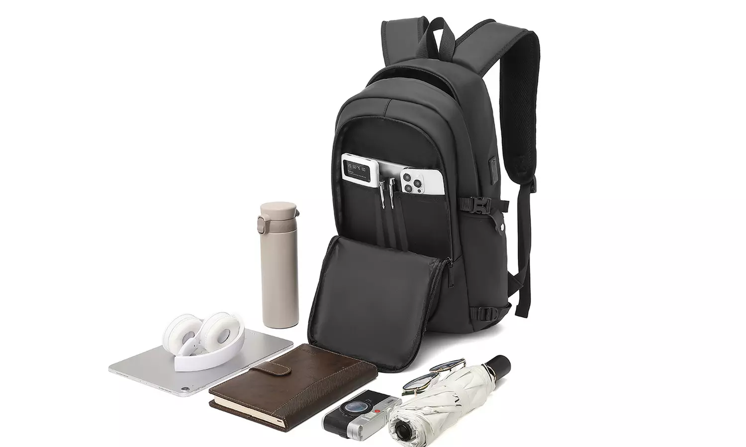 Rugzak voorzien van usb-poort