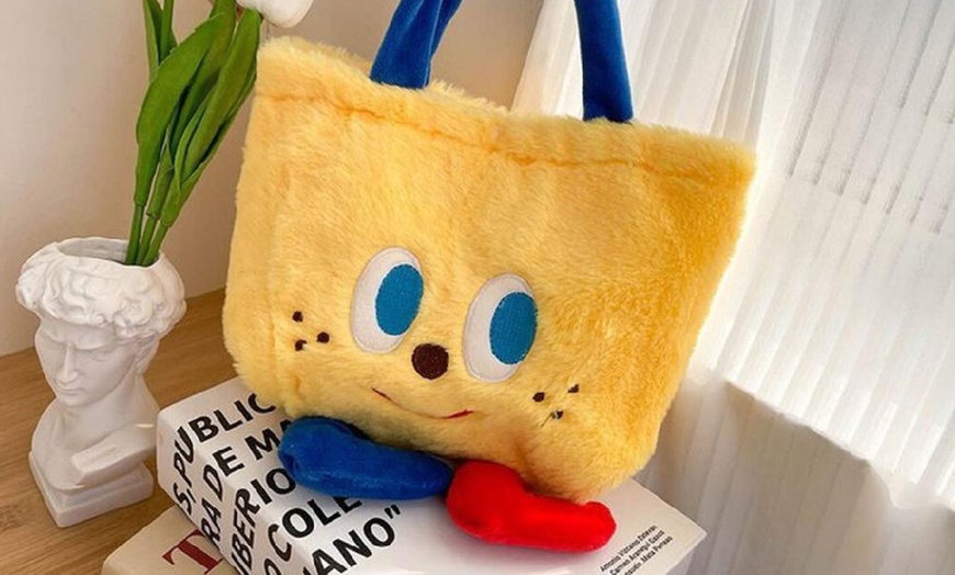 Image 17: Plush Mini Tote Bag