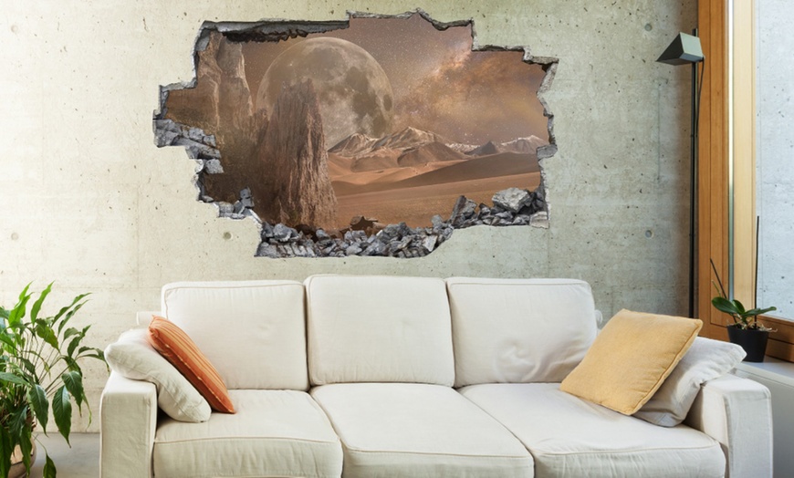 Image 19: 3D Broken Wall Sticker