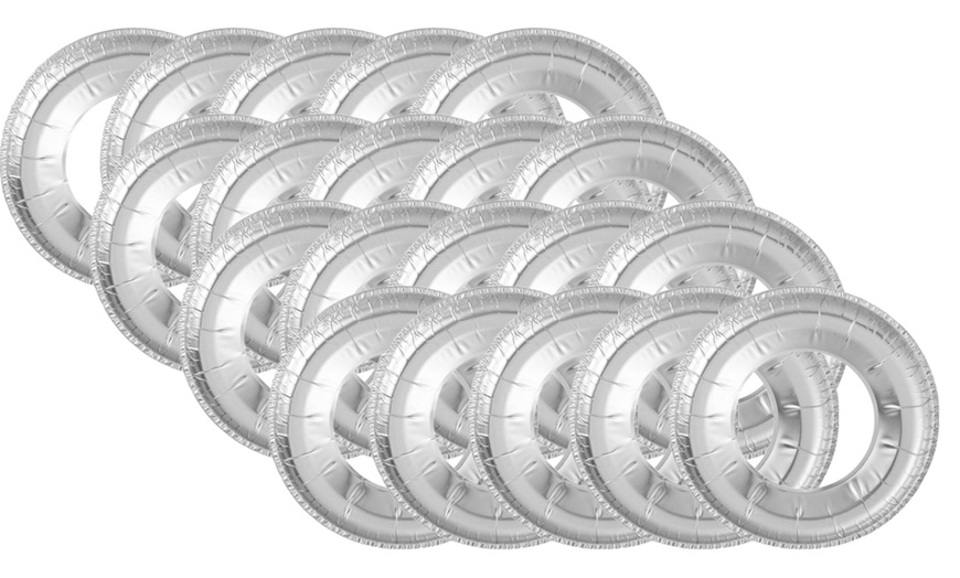 Image 9: Up to 50 Pieces of Aluminum Foil Gas Hob Protector Burner Covers