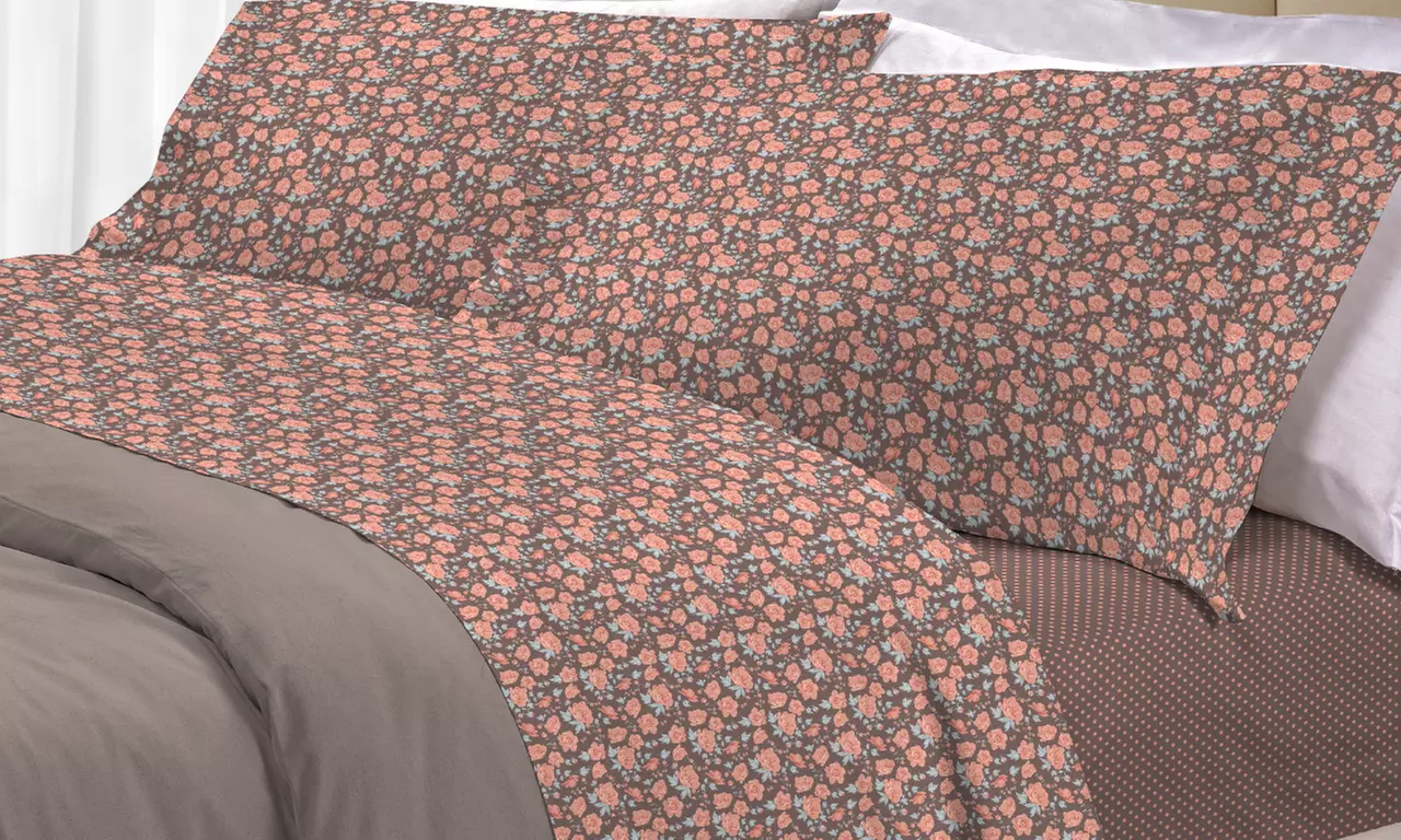 Completo di lenzuola in cotone Co. Ingros. Tex