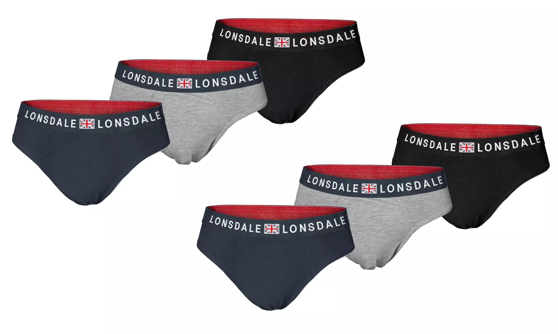 Set van 6  Lonsdale onderbroeken
