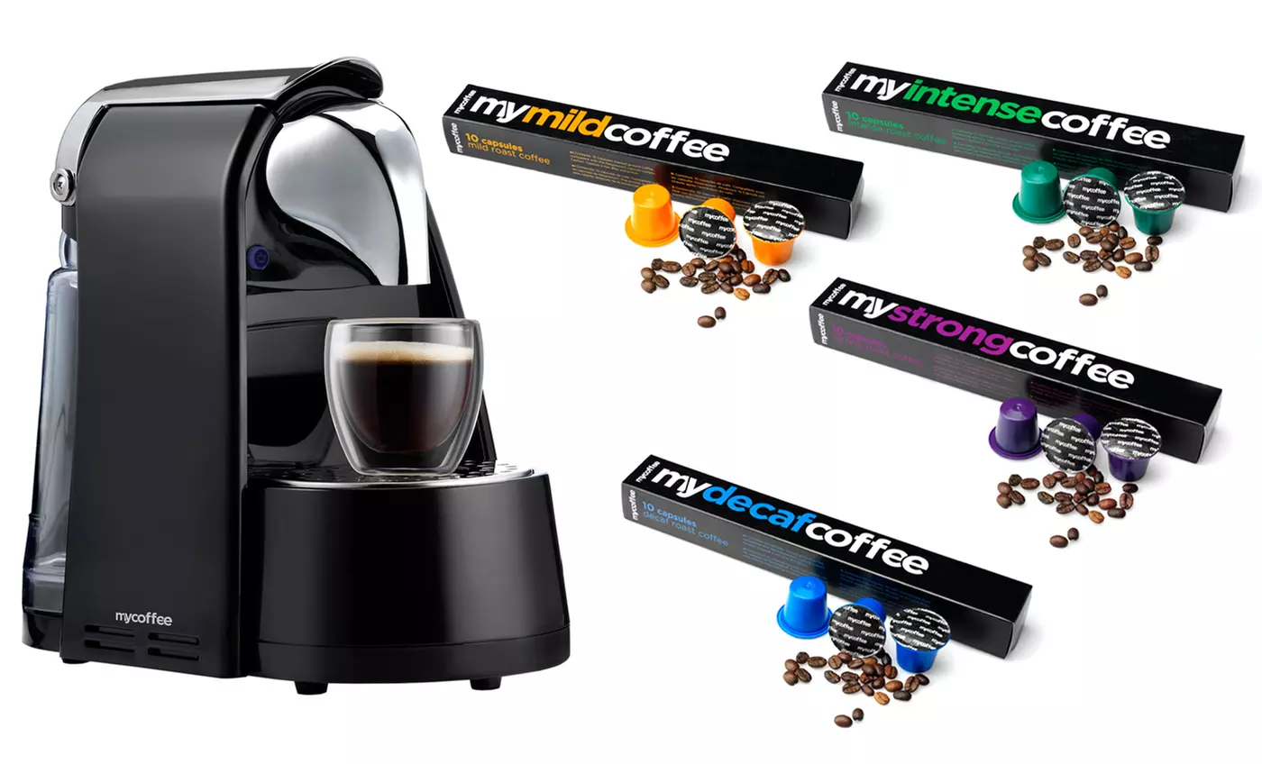 Bennoti MyCoffee Espresso & Coffee Maker with Coffee Capsules Bundle - Primary Image