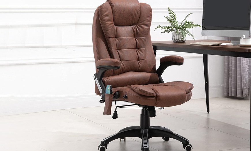 Image 8: Vinsetto Massage Office Chair