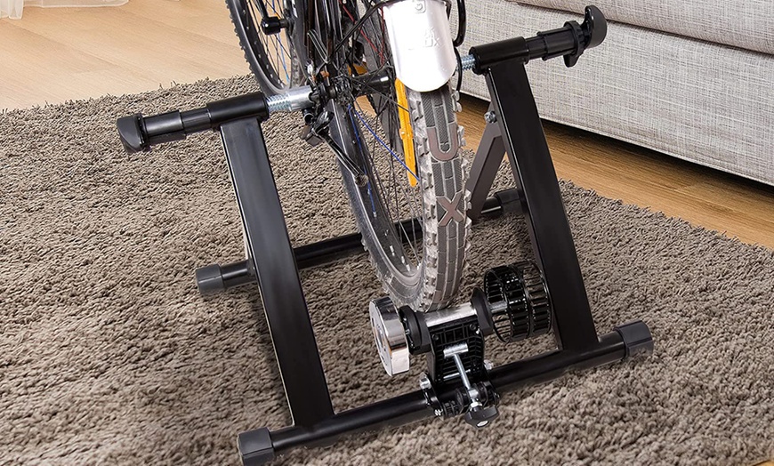 Image 20: HomCom Bike Trainer