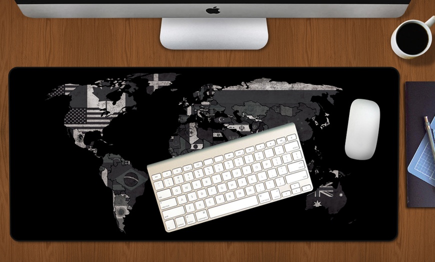 Image 4: World Map Mouse Mat Pad