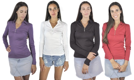 T-shirt da donna in cotone Chillin Street, a manica lunga e disponibile in vari colori e taglie