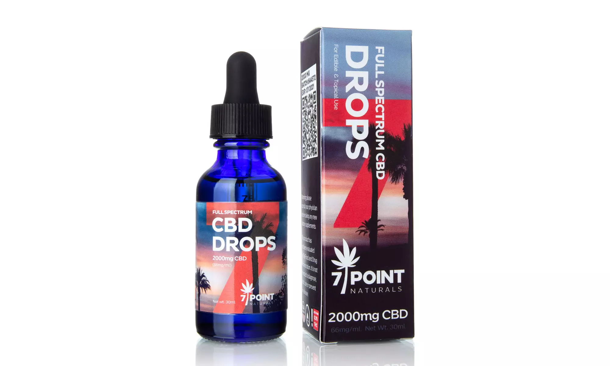 Full-Spectrum CBD Oil Tinctures from 7 Point Naturals (500mg-2000mg) - Second Medium